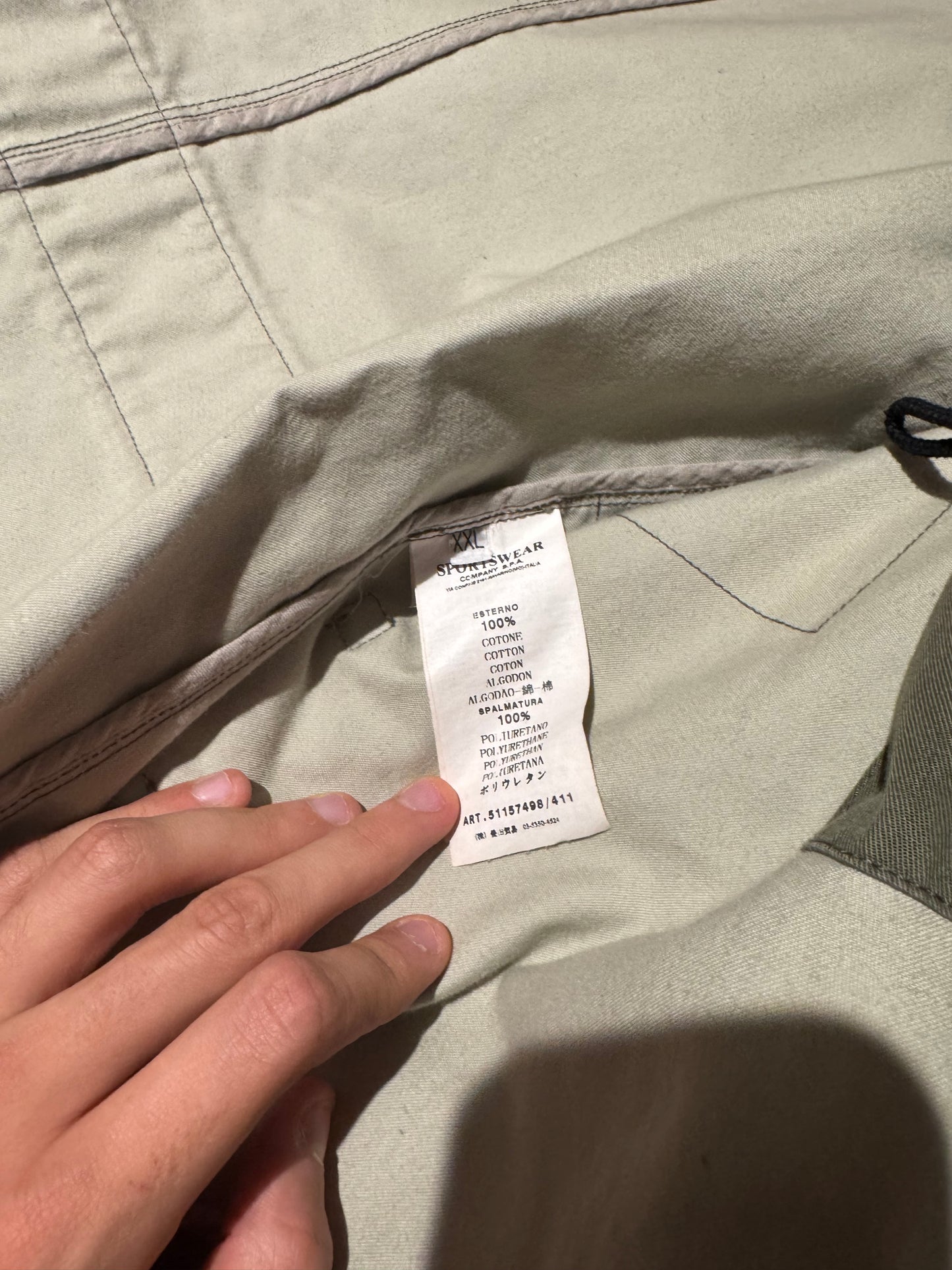 Stone Island 'Waxed Ice Heat Reactive' Trench - XXL