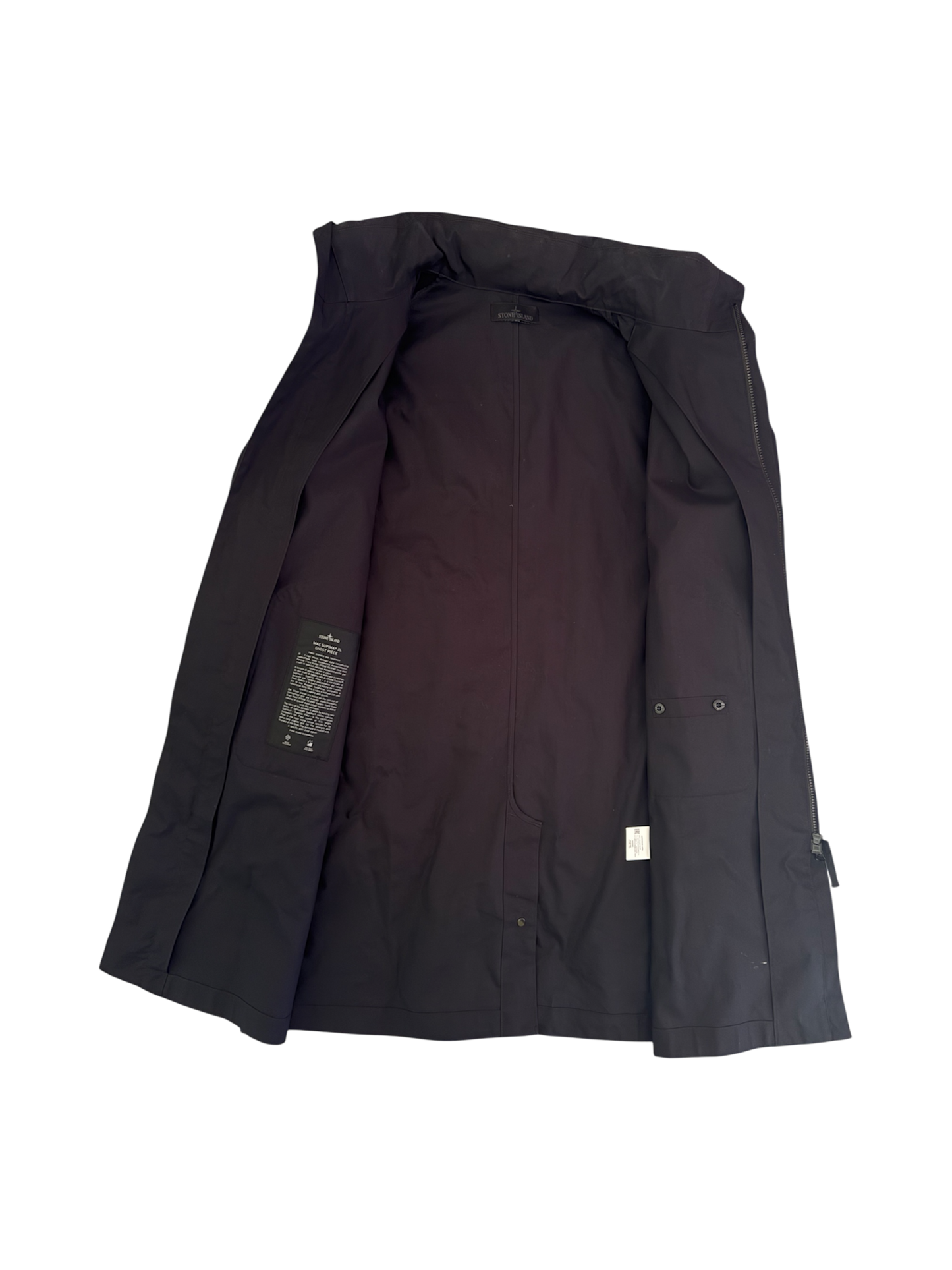 Stone Island 'Mac Supima 2L Ghost Piece' Long Jacket - Large