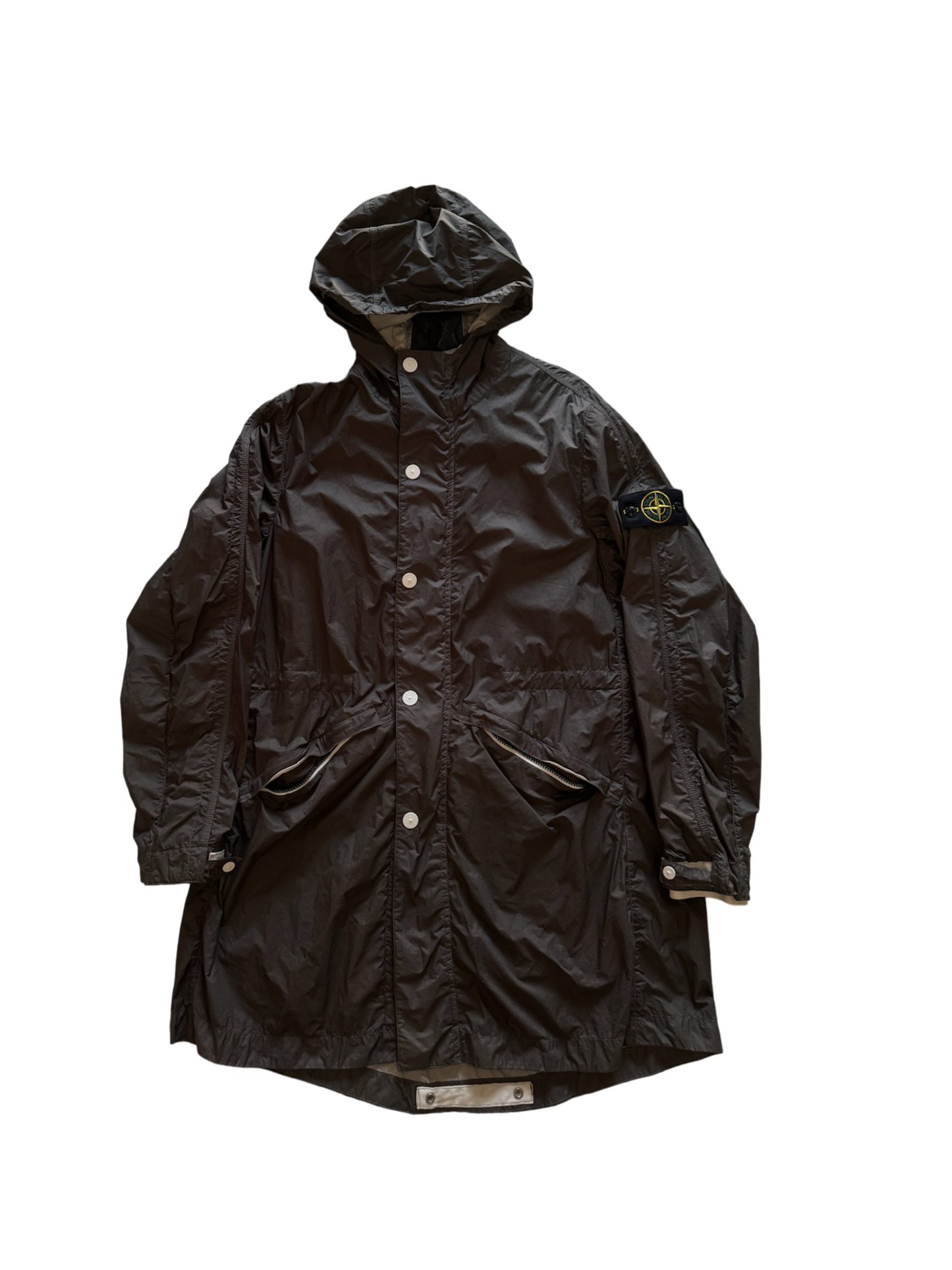 Parka Grigio Stone Island 'Membrana TC' - XL