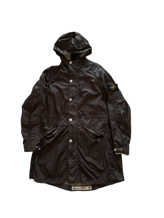 Stone Island Grey 'Membrana TC' Parka - XL