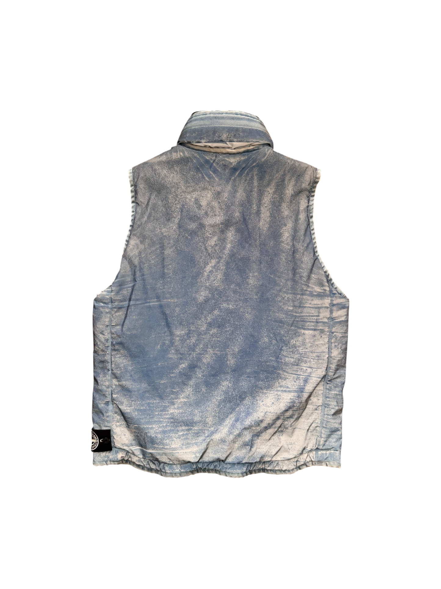 Stone Island Blue 'Liquid Reflective' Vest - XL