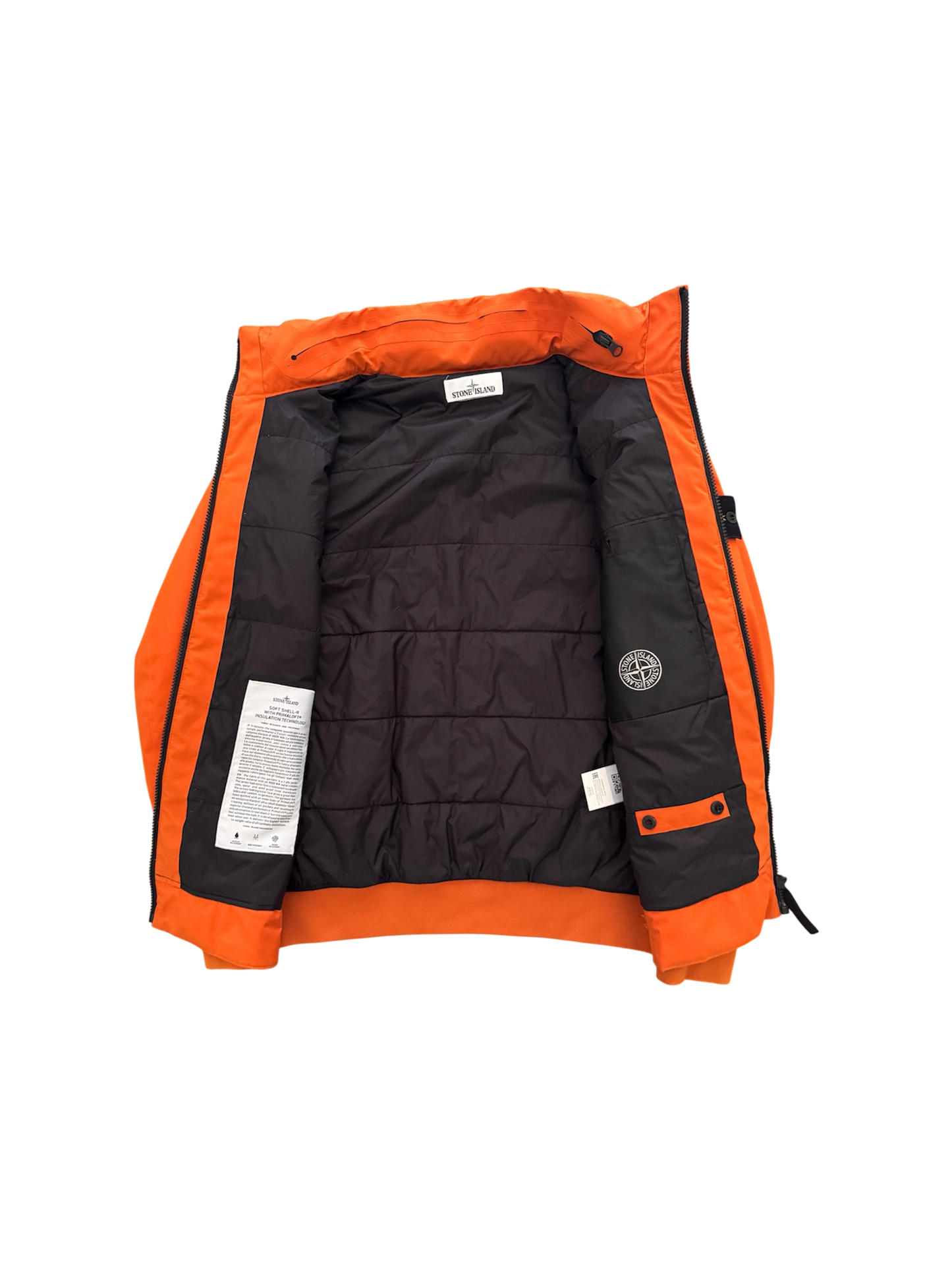 Giacca Stone Island Orange 'Soft Shell Primaloft Insulation' - Small