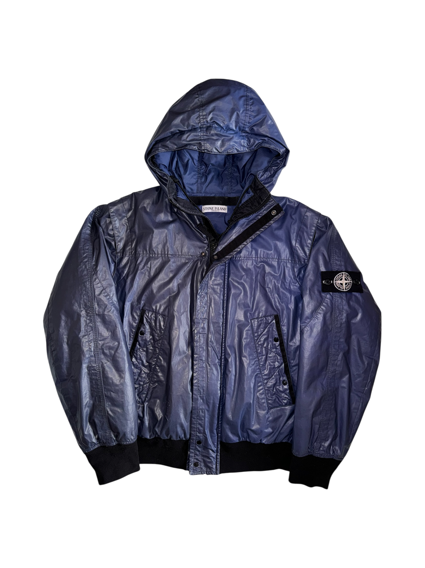 Stone Island Black/Blue Ice Jacket - Large