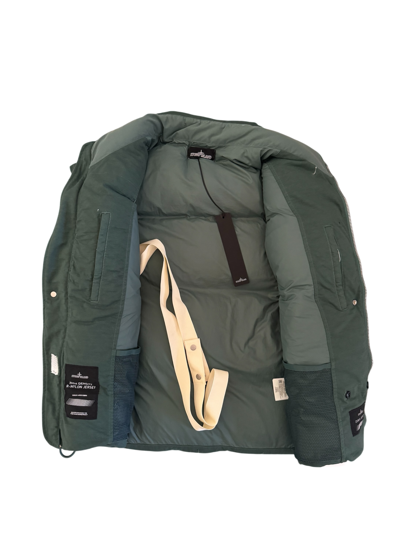 Stone Island Shadow Project Green 'High Density R-Nylon Jersey' BodyWarmer - XL