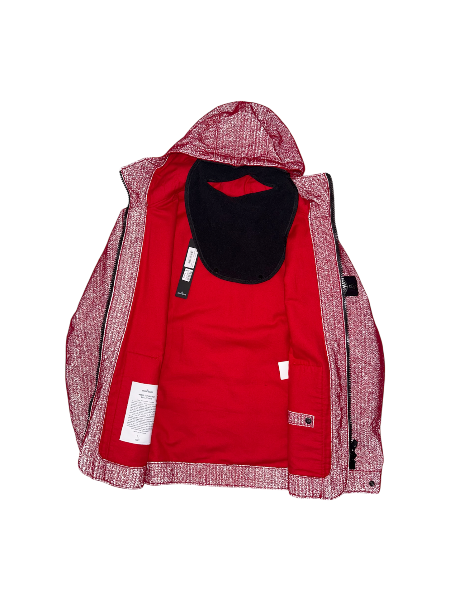 Stone Island 'Needle Punched Reflective' Balaclava Jacket - Large