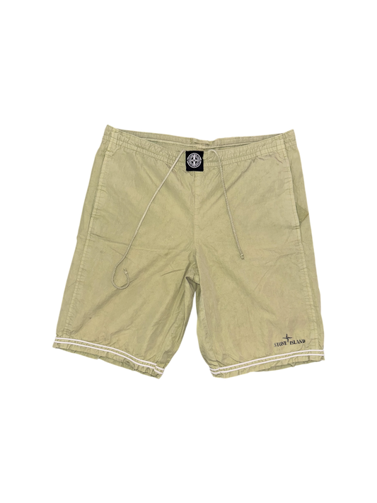 Stone Island Junior Vintage Green Swim Shorts - 12 Years