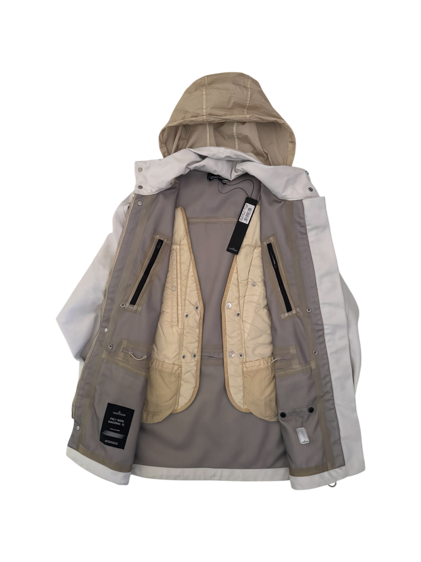 Giacca Stone Island Shadow Project 'Poly Wool Diagonal 3L' - Medium