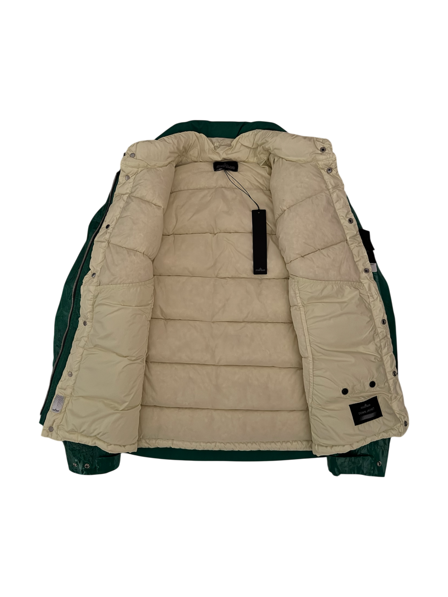 Stone Island Shadow Project Green 'Glass Poplin' Liner Jacket - Large