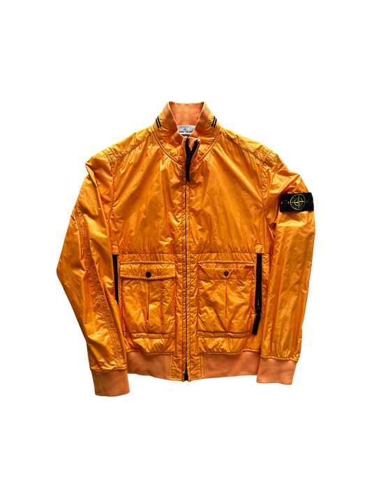 Stone Island Orange 'Micro Rip Stop Tyvek Shield' Jacket - Large